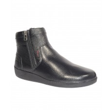 TSF WINTER FUR BOOT WITH ZIP (BLACK)